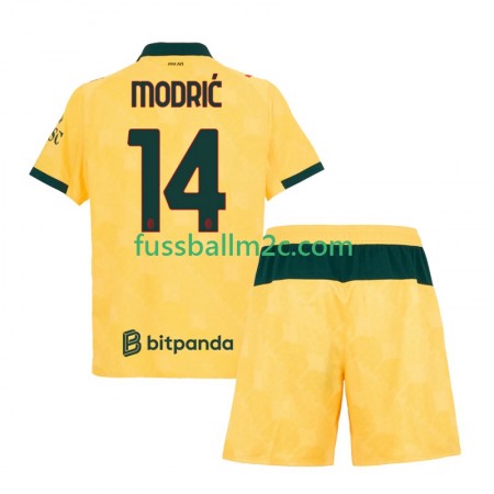 Fußballtrikots AC Mailand Luca Modrić 14 Kinder Ausweich Trikotsatz 2025-2026 Fußballtrikots AC Mailand Luca Modrić 14 Kinder Ausweich Trikotsatz 2025-2026
